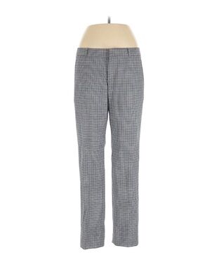 Banana Republic Gray Glen Plaid Straight Trousers